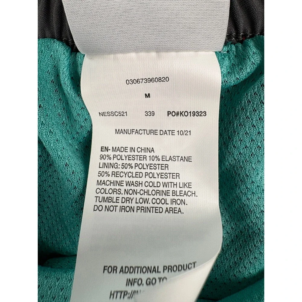 Nike Mens Colorblock Swim Trunks Black Teal Grey Board Shorts NWT NESSC521-339 M